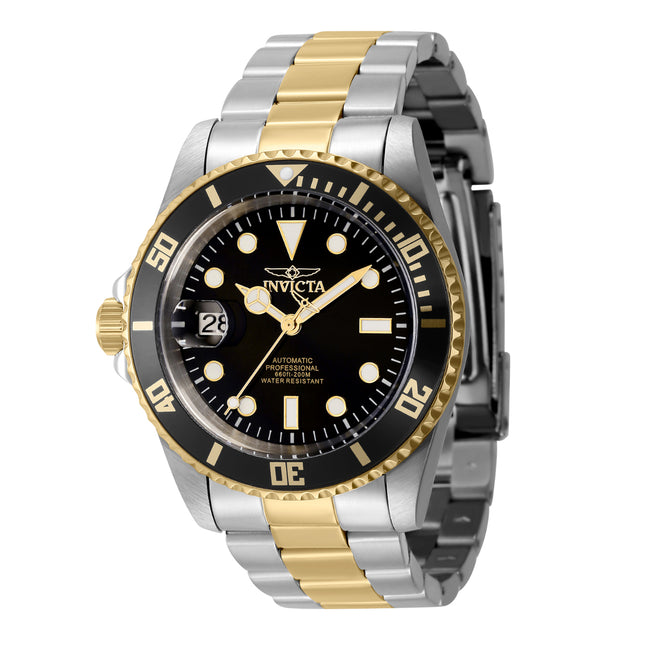 INVICTA Men's Pro Diver Swiss Inverted AUTOMATIC 42mm GMT Two Tone 200m Oyster Bracelet Watch