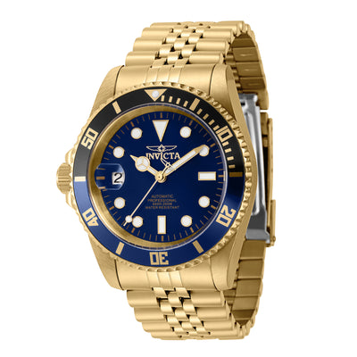 INVICTA Men's Pro Diver Swiss Inverted AUTOMATIC 42mm GMT Gold Blue 200m Jubilee Bracelet Watch