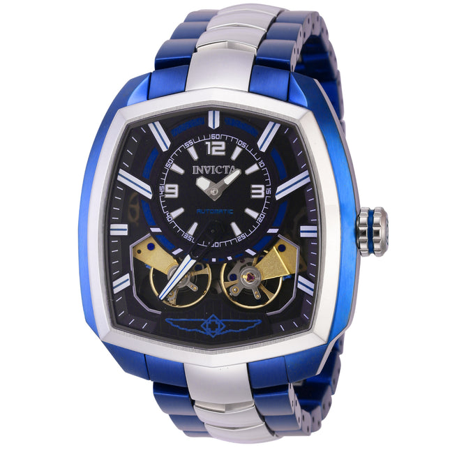 INVICTA Men's Akula X Automatic 48mm Double Barrel Watch Blue Steel