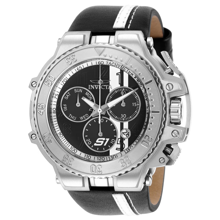 INVICTA Men's S1 Rally Race Team 58mm Silver / Black / White Chronograph Watch