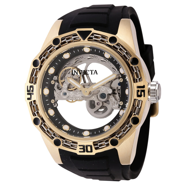 INVICTA Men's Bolt Automatic Ghost Bridge 53mm Watch Gold