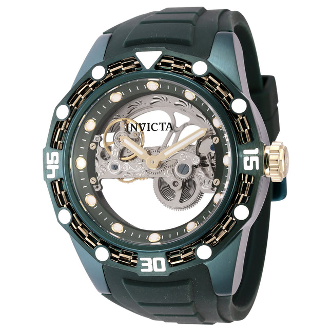 INVICTA Men's Bolt Automatic Ghost Bridge 53mm Watch Green