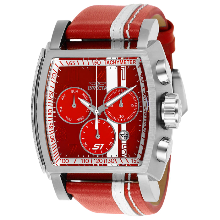 INVICTA Men's S1 Rally Swiss Race Team Chronograph 48mm Red / White Watch
