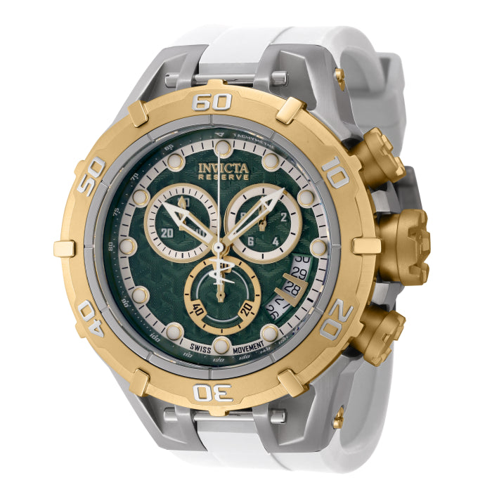 INVICTA Men's SUBAQUA Ocean Master Chronograph 54mm Limited Edition Watch Gold / Green