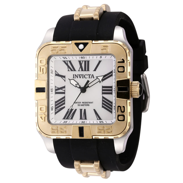 INVICTA Men's SUBAQUA Square 44mm Silver / Gold Watch