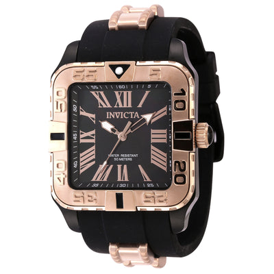 INVICTA Men's SUBAQUA Square 44mm Rose Gold / Black Watch