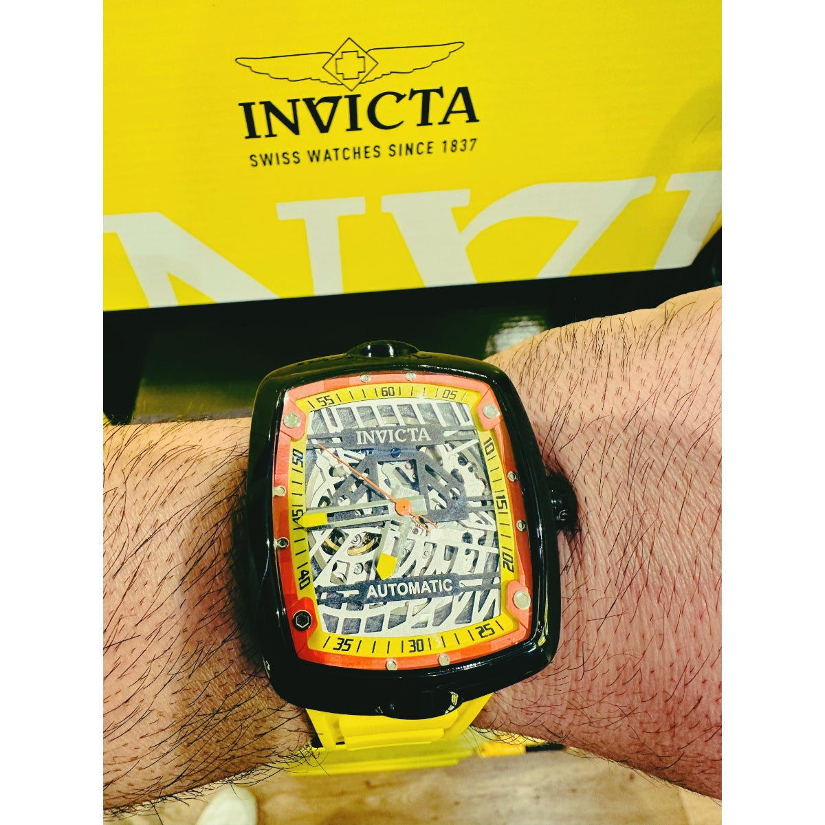 INVICTA Men's S1 Rally Diablo Automatic 44mm Watch Yellow