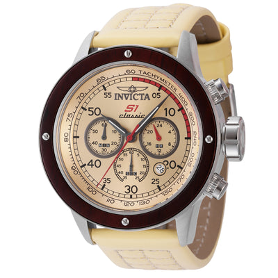 INVICTA Men's S1 Rally 48mm Chronograph Watch Ivory