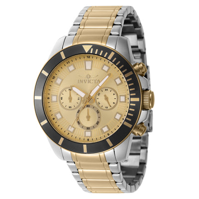 INVICTA Men's Pro Diver Chronograph 45mm Watch Two Tone/Gold