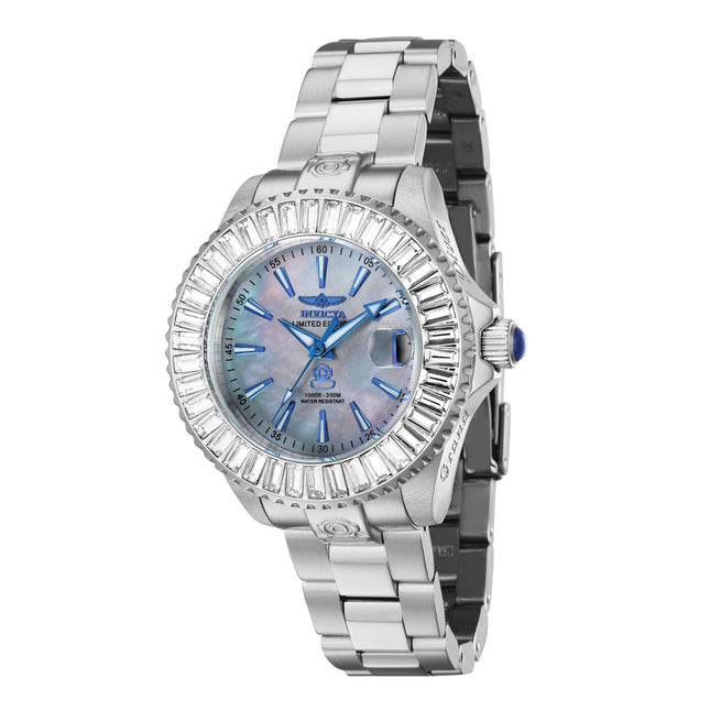 INVICTA Women's Pro Diver Automatic 38mm Mother of Pearl Watch Silver