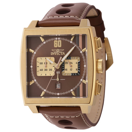 INVICTA Men's S1 Rally Moroccan Sand Gold / Brown Chronograph Watch