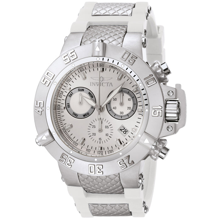 INVICTA Men's SUBAQUA NOMA III 50mm Chronograph Silver / White 500m Watch