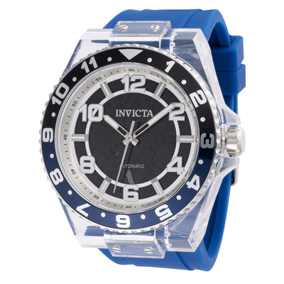 INVICTA Men's Speedway Automatic Skeleton Silicone Translucent / Blue Watch