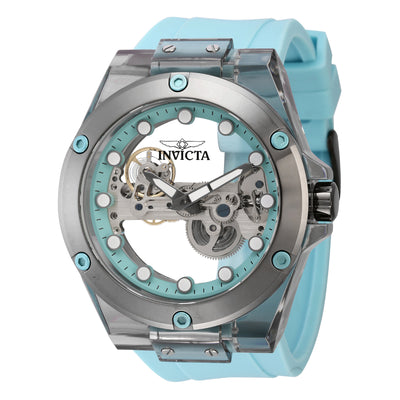 INVICTA Men's Speedway Anatomical Automatic 48mm Glass Bridge Watch Light Blue