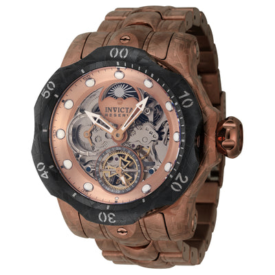 INVICTA Men's Reserve Venom Automatic Moonphase 54mm Watch Ionic Brown