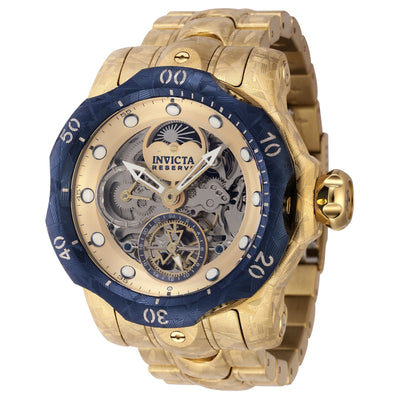 INVICTA Men's Reserve Venom Automatic Moonphase 54mm Gold / Blue Watch