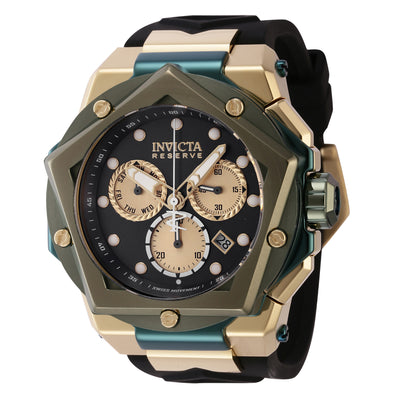 INVICTA Men's Reserve Helios Suisse Chronograph 54mm Gold / Mint Green Watch