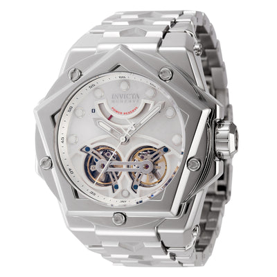 INVICTA Men's Reserve Helios Automatic Dual Turbine 54mm Silver Watch