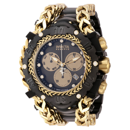 INVICTA Men's Gladiator 58mm Chronograph Black / Gold Watch
