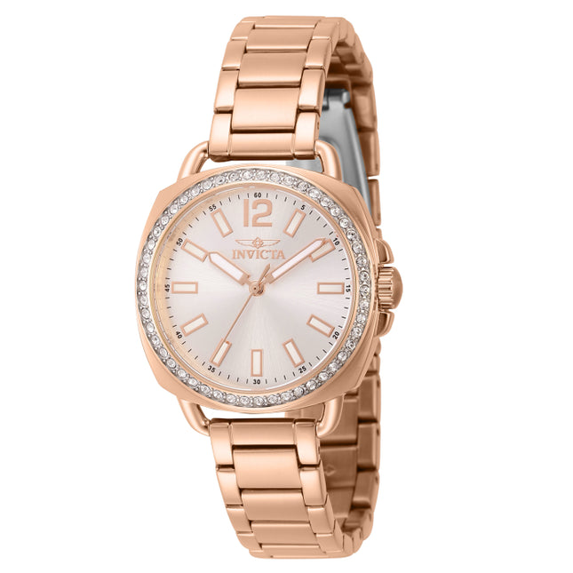 INVICTA Women's Classic 32mm Crystallised Rose Gold Bracelet Watch