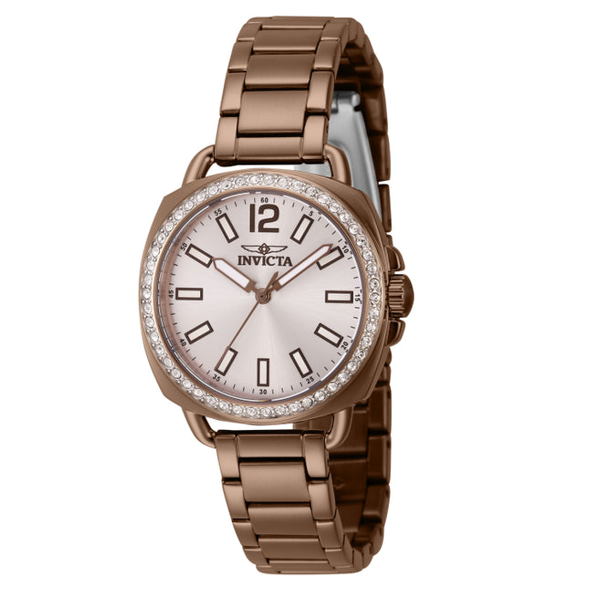 INVICTA Women's Classic 32mm Ionic Brown Crystallised Bracelet Watch