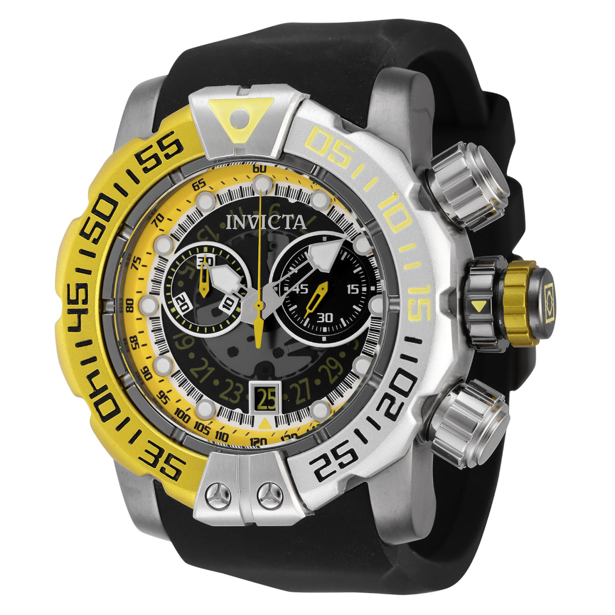 INVICTA Men's Sea Hunter 57mm Next Gen Chronograph Watch Yellow