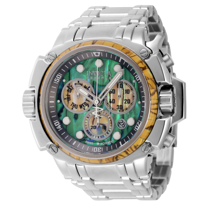 INVICTA Men's Reserve Coalition Forces Magma Team 60mm Silver / Abalone Watch