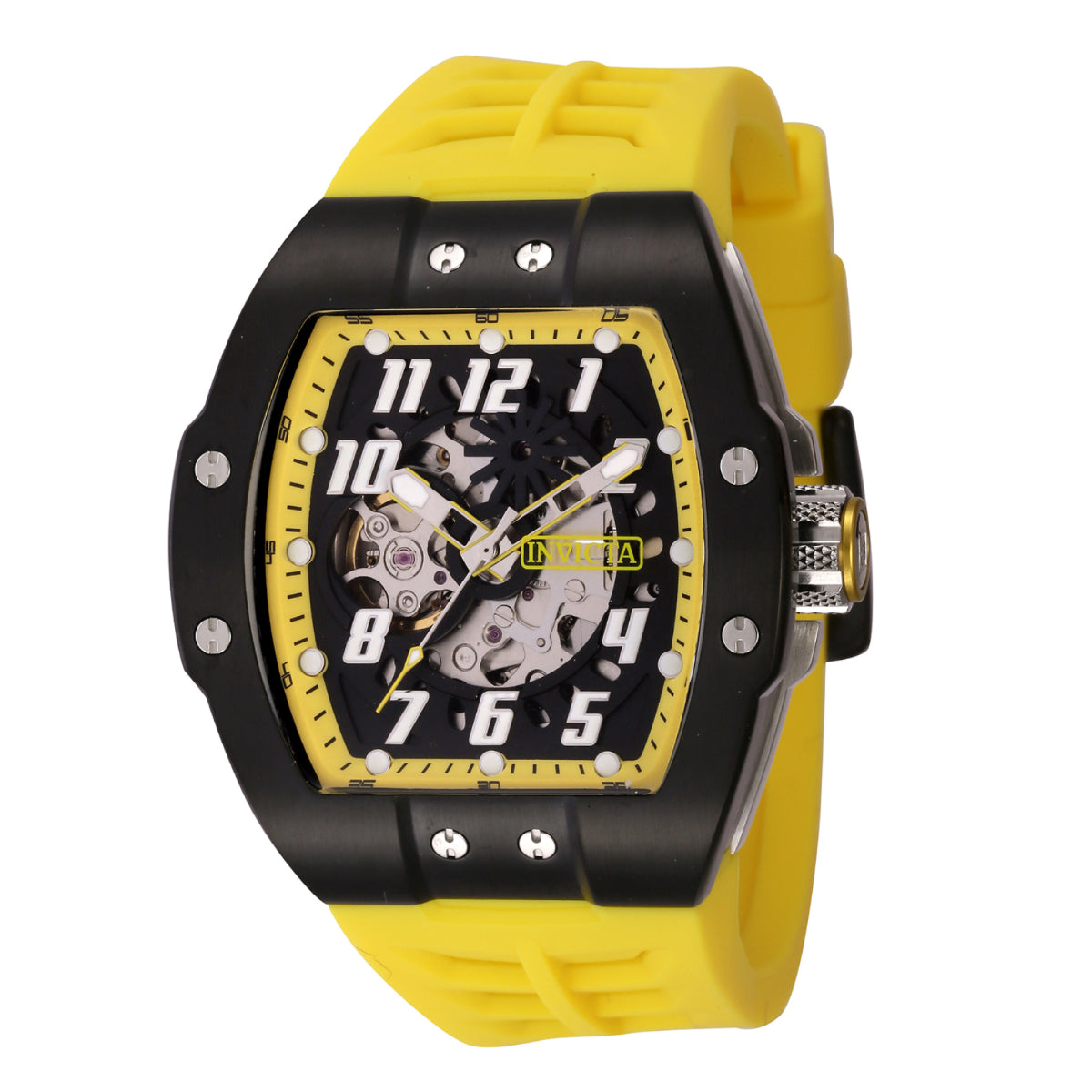 INVICTA Men's S1 Rally II Automatic Skeleton 44mm Watch Yellow