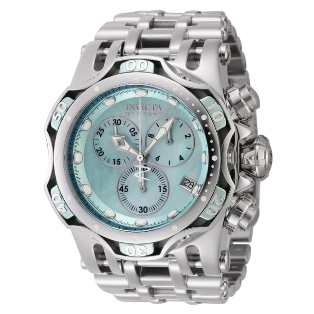 INVICTA Men's Reserve Chaos Chronograph 54mm Watch Silver / Turquoise