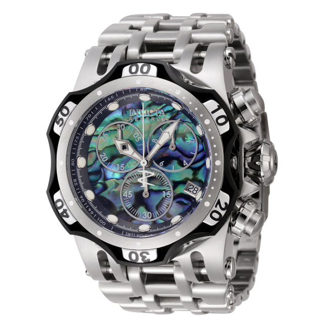 INVICTA Men's Reserve Chaos Chronograph 54mm Watch Silver / Mother of Pearl