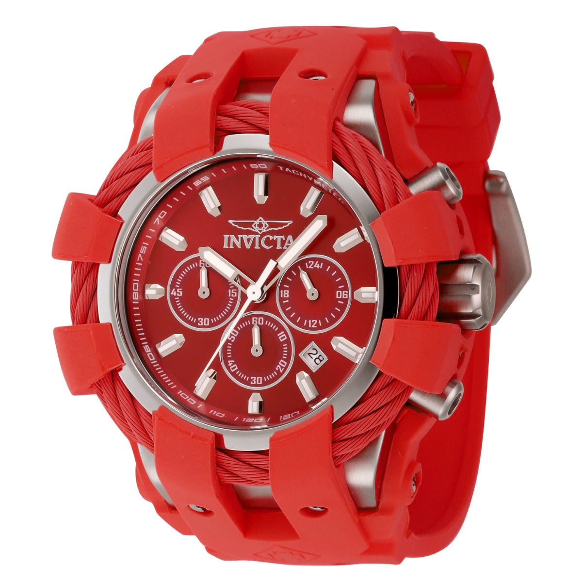 INVICTA Men's Bolt Chronograph 50mm Watch Crimson