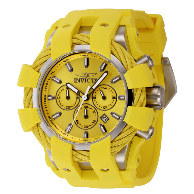 INVICTA Men's Bolt Shock 48mm Chronograph Watch Yellow