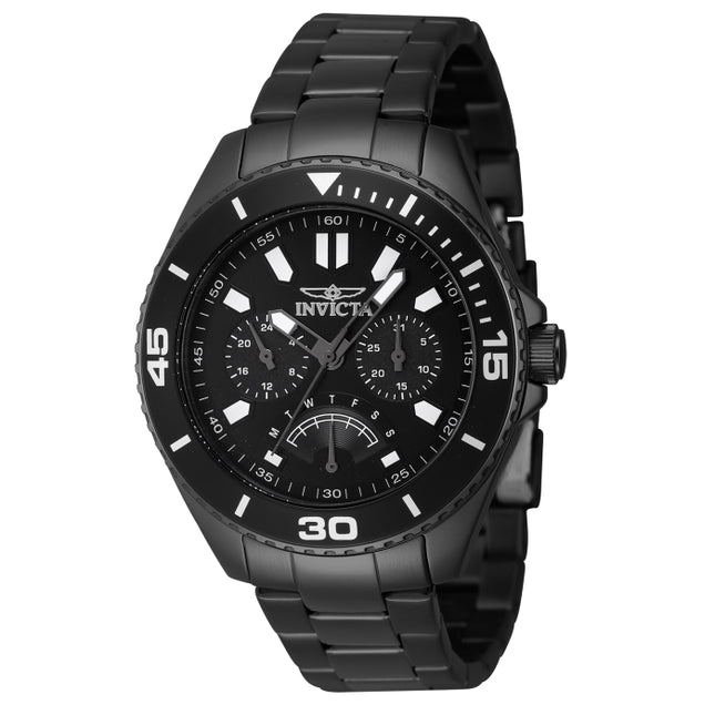 INVICTA Men's Pro Diver Streamline 45mm Black Steel Edition Watch