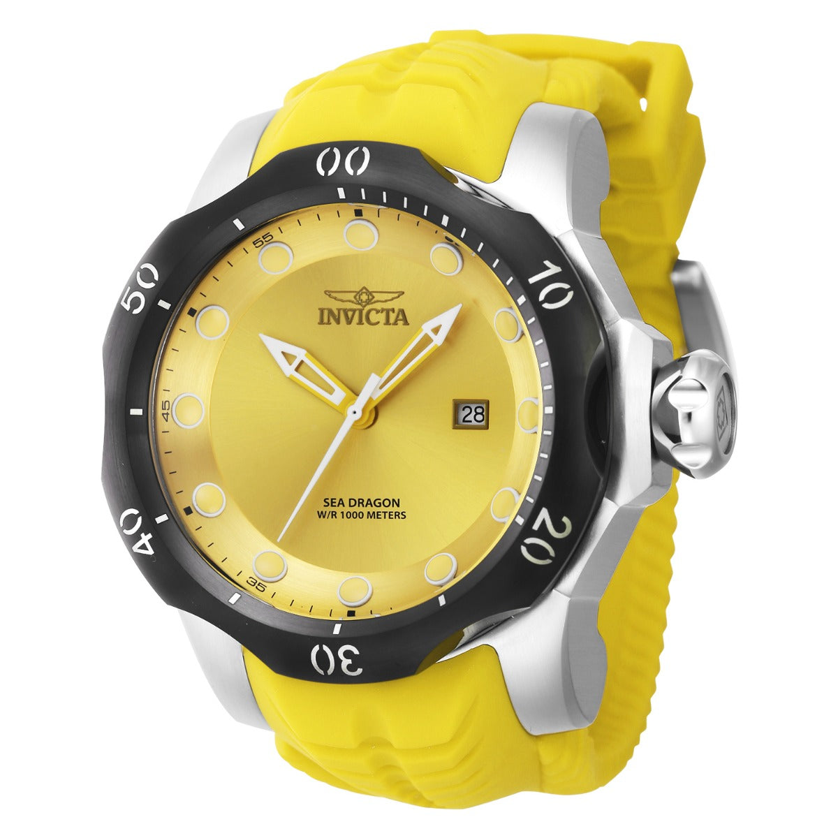 INVICTA Men's Venom Sea Dragon 1000m Yellow Watch