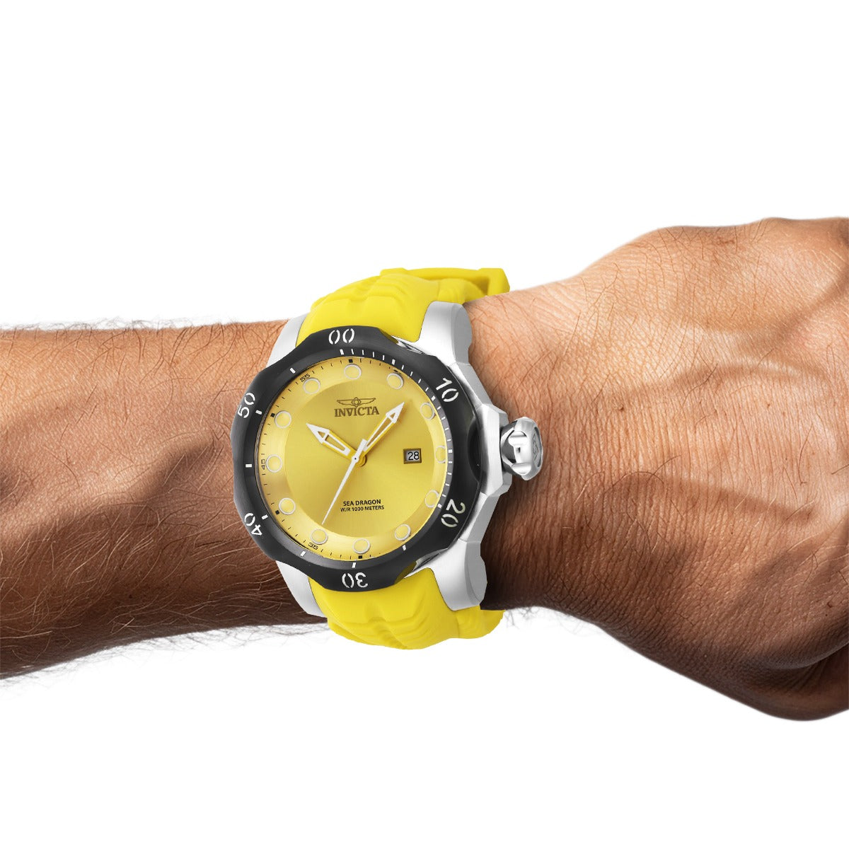 INVICTA Men's Venom Sea Dragon 1000m Yellow Watch