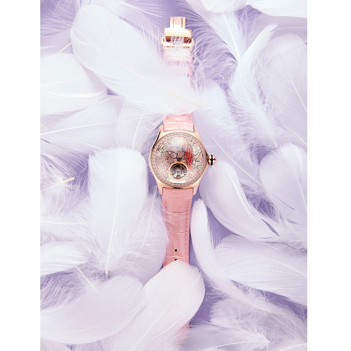Luxury Diamond Automatic Women's Watch from Reef Tiger Aurora Parrots image 6