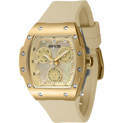 INVICTA Women's Racing 38mm Silicone Watch Champagne