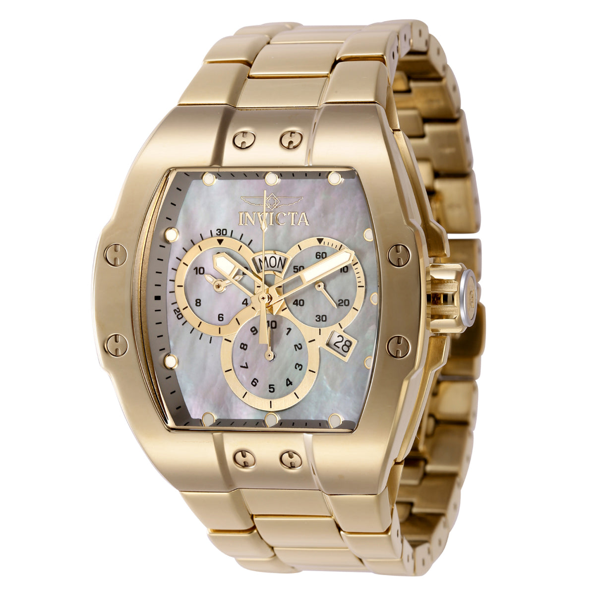 INVICTA Men's S1 Rally Paragon 44mm Swiss Chronograph Watch Gold