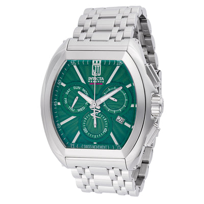 INVICTA Men's Reserve Jason Taylor JT 48mm Swiss Steel / Green Chronograph Watch