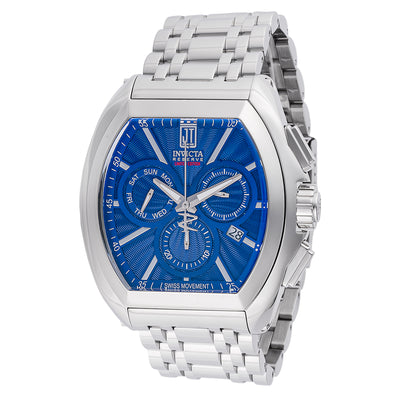 INVICTA Men's Reserve Jason Taylor JT 48mm Swiss Steel / Blue Chronograph Watch