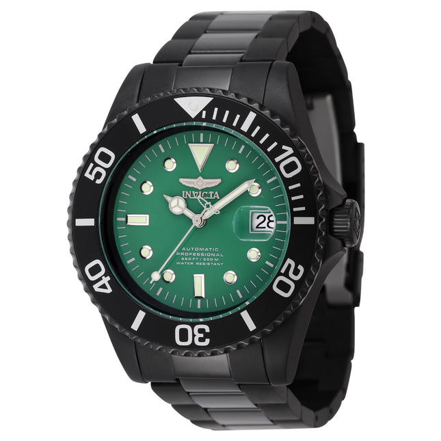 INVICTA Men's Pro Diver Titanium Automatic 47mm Black Green Edition Watch