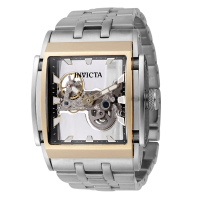 INVICTA Men's Speedway Automatic 47mm Glass Bridge Watch Steel/Gold