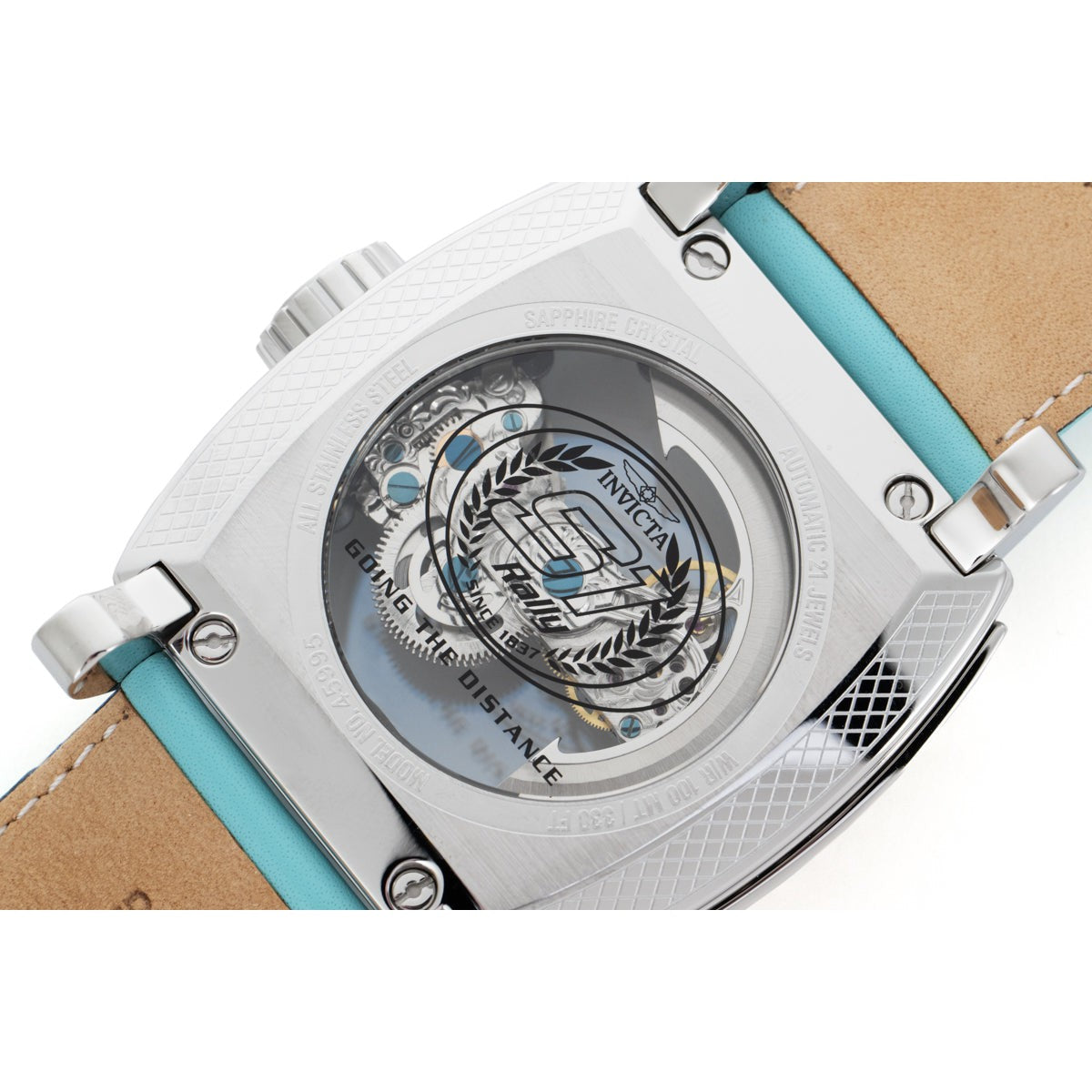 INVICTA Men's S1 Rally Automatic 48mm Glass Bridge Watch Turquoise