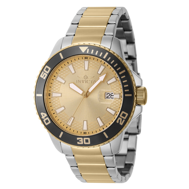 INVICTA Men's Pro Diver 45mm Watch Two Tone/Champagne