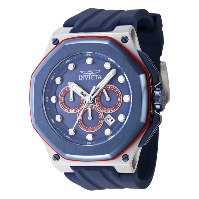 INVICTA Men's Akula Hex 50mm Chronograph Blue Watch