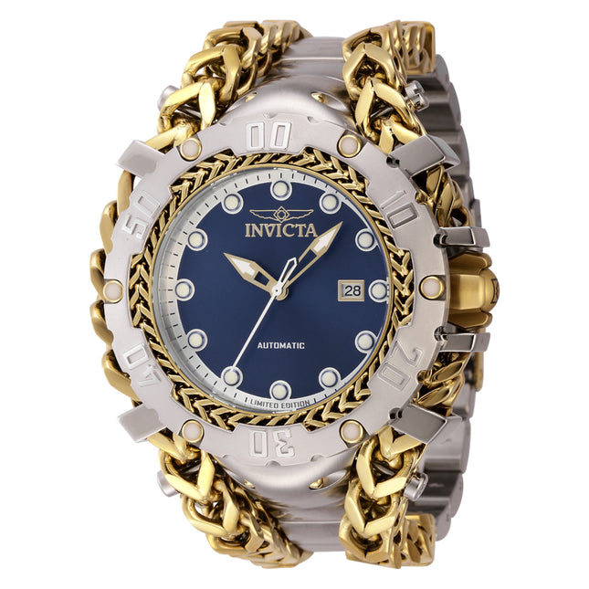 INVICTA Men's Gladiator Masterpiece Automatic 58mm Chronograph Gold / Silver 200m Watch