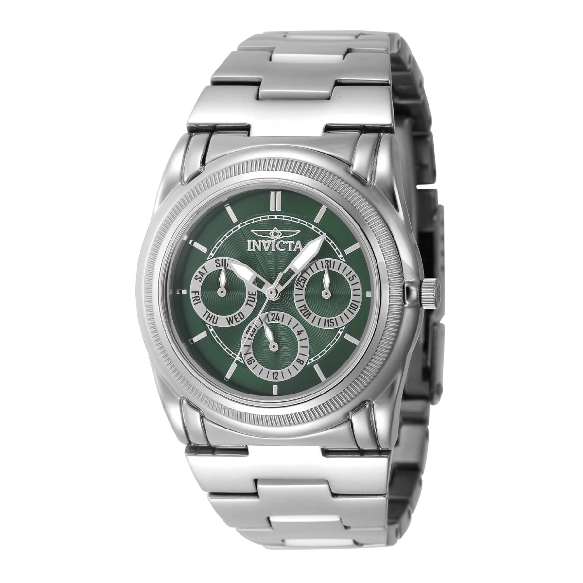 INVICTA Women's Classic Slim Chronograph 38mm Silver / Green Watch