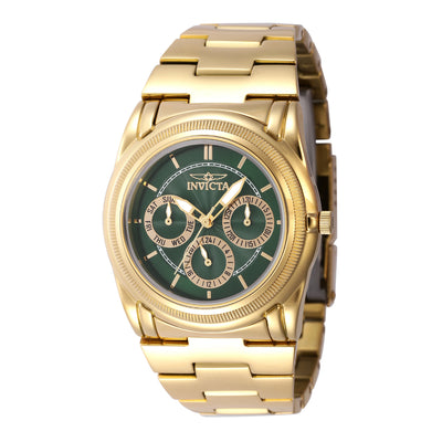 INVICTA Women's Classic Slim Chronograph 38mm Gold / Green Watch