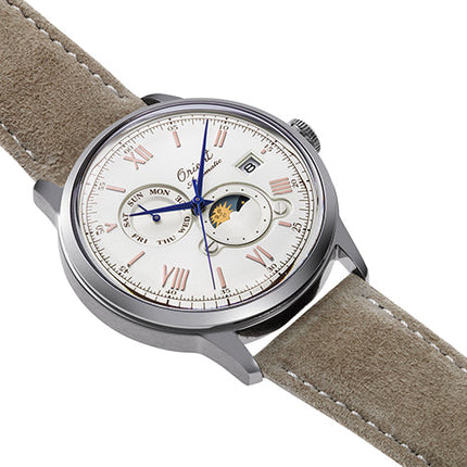 ORIENT Men's Bambino Moonphase Automatic 75th Anniversary Limited Edition Classic Watch RA-AK0808S image 1