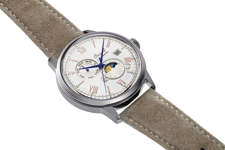 ORIENT Men's Bambino Moonphase Automatic 75th Anniversary Limited Edition Classic Watch RA-AK0808S image 1